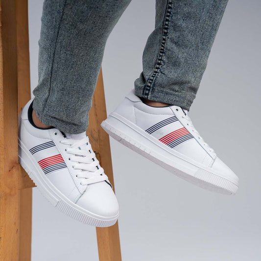 Tommy Hilfiger Supercup Lth Seasonal Sneakers FM0FM05129-WHT