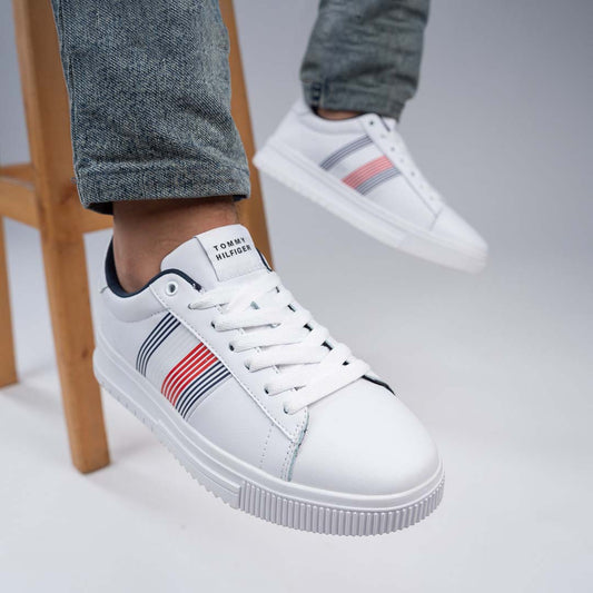 Tommy Hilfiger Supercup Lth Seasonal Sneakers FM0FM05129-WHT